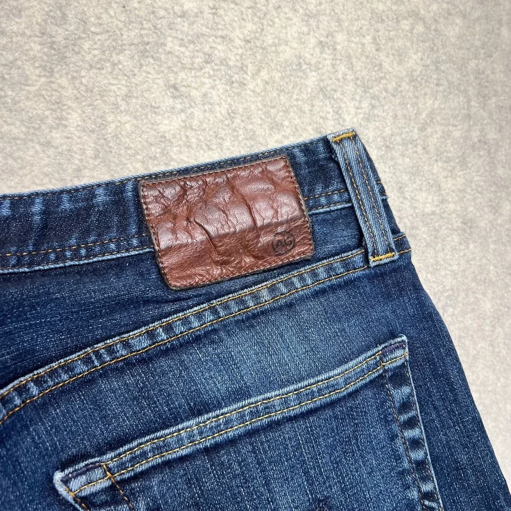 AG Adriano Goldschmied Mens The Graduate Jeans Blue Denim Tailored Leg USA 33x32